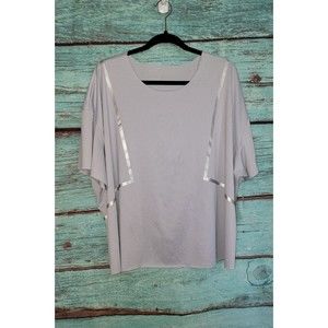 Sports Illustrated Laser T-Shirt, Women's Size 3X, Gray NEW